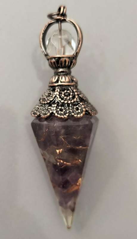 Magnificent Large Crushed Stone/Resin/Glass/Crystal Pendant (Nr1)