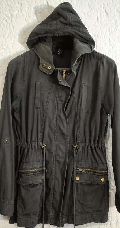 Beautiful Faded Look Factorie Ladies Hoodie with Zip. M. (Nr25)