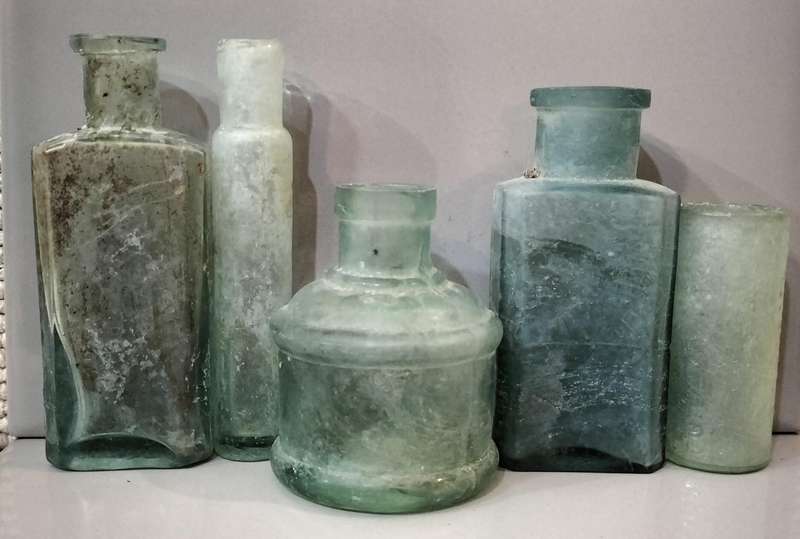 Set of 5 Antique Bottles Including Rare Ones. Set3. BID PER BOTTLE