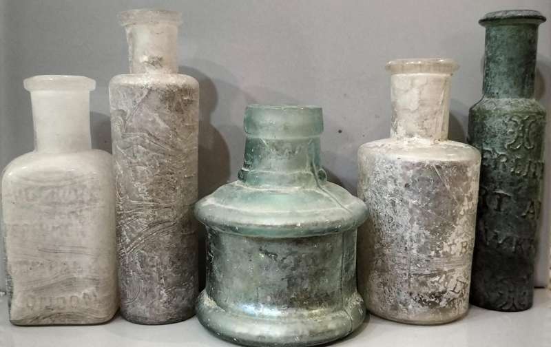 Set of 5 Antique Bottles Including Rare Ones. Set7. BID PER BOTTLE