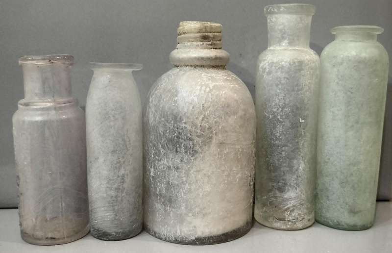 Set of 5 Antique Bottles Including Rare Ones. Set8. BID PER BOTTLE