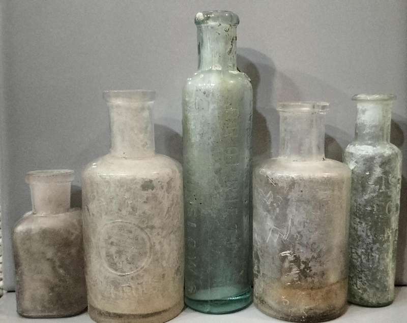 Set of 5 Antique Bottles Including Rare Ones. Set9. BID PER BOTTLE
