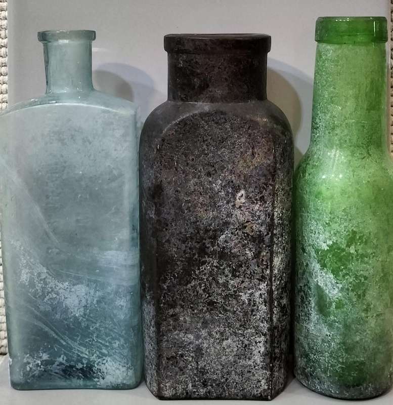 Set of 3 Antique Bottles Including Rare Ones. Set11. BID PER BOTTLE