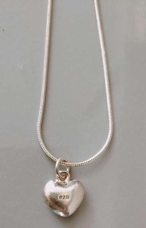 925 Heart Pendant and Chain. Pendant (Nr 60)