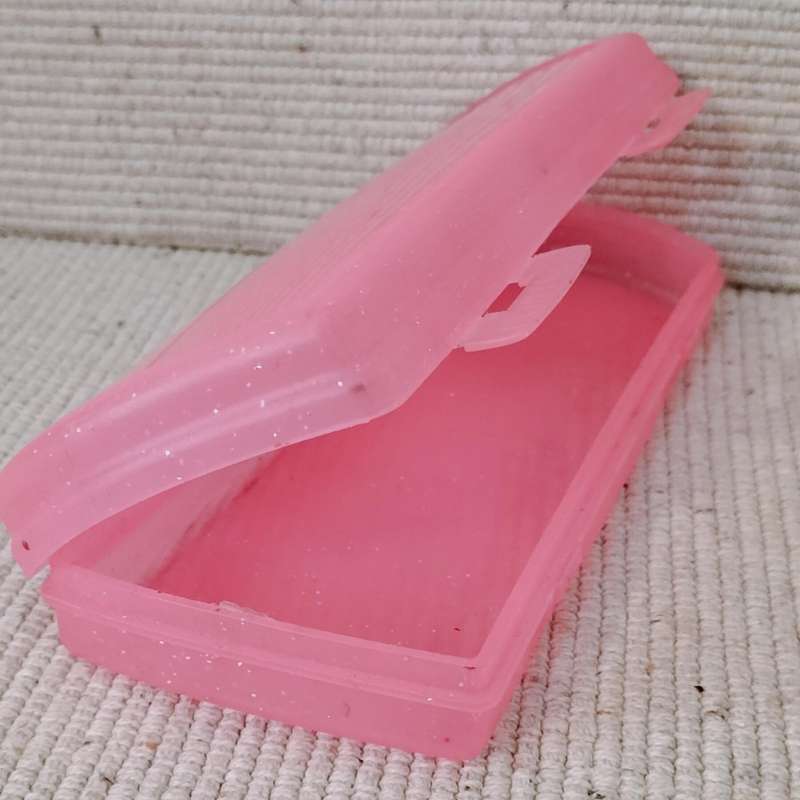 Pink Hard Plastic Pencil Case