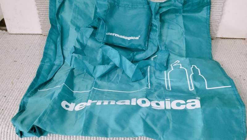 Dermatolica Fold Up Plastic Carry Bag.