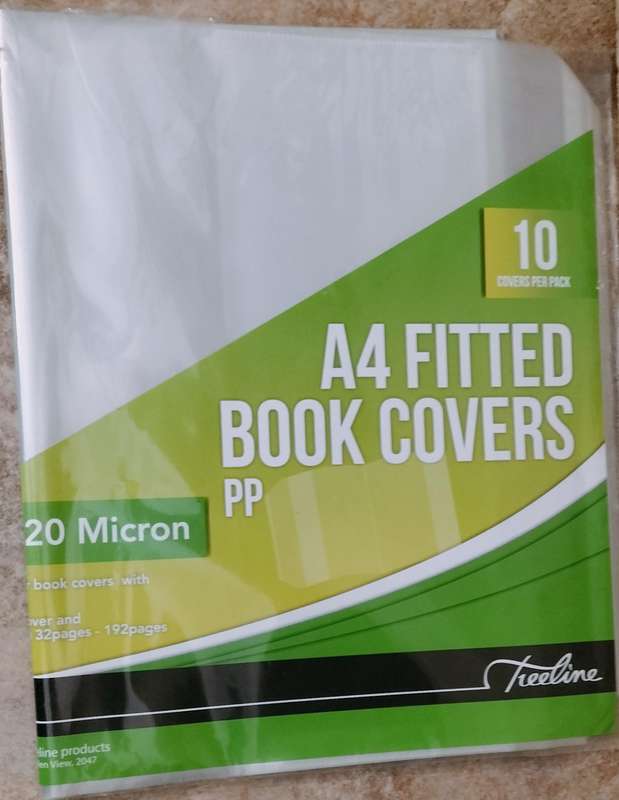 9 x Unused 120 Micron A4 Fitted Book Covers