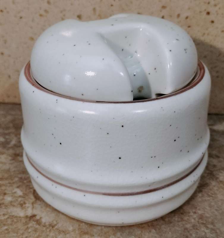 Superb Vintage Drostdy Stonecraft Sugar Bowl With Lid