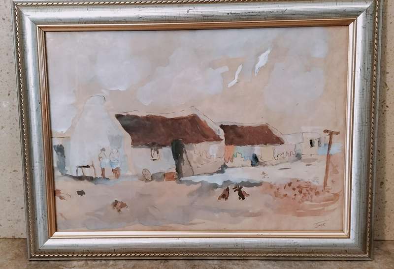 Beautiful Water Colour on Paper by Jordan M Rhodes (Nr10)