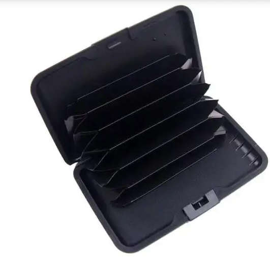 Secure Credit Card Protection Holder Waterproof Wallet - Black