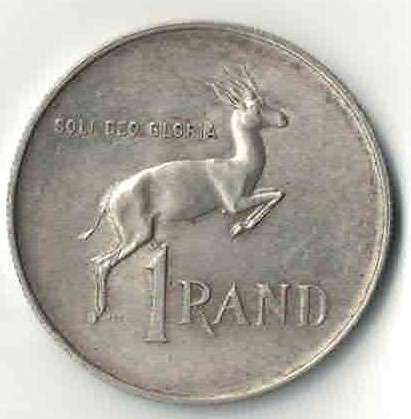 RSA 1966 R1 van Riebeck Silver AU Condition