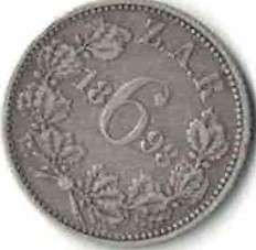 ZAR Kruger 1893 6P  Sixpence