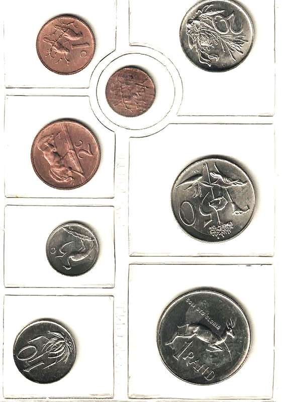 RSA 1977 mint set 1/2c to R1