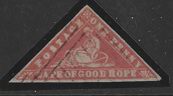 Cape 1861 Woodblock SACC 9/SG 13 very fine used. See below..