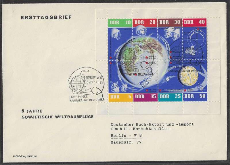 Germany (East) 1952 Scarce M/Sheet FDC. CV R 2,200. SG MSE 663a. See below.