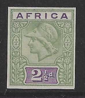 `AFRICA` De La Rue Imperf dull green and dull violet. Superb MNH/Scarce. See below.