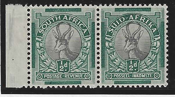 Union 1935 coil pair MNH. SACC 55a. See below.