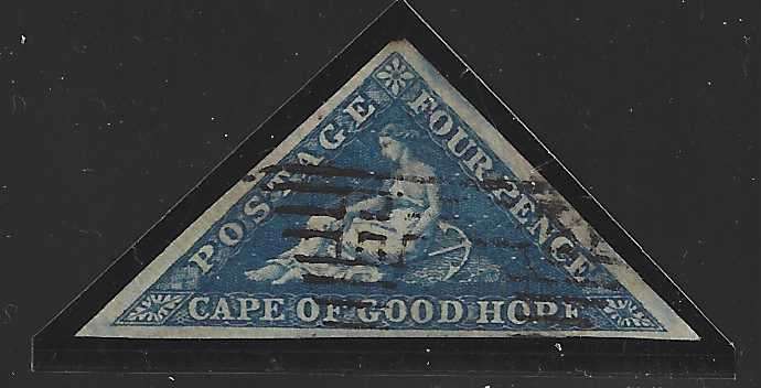 Cape 1853/63 SACC / SG 4 fine used. See below.
