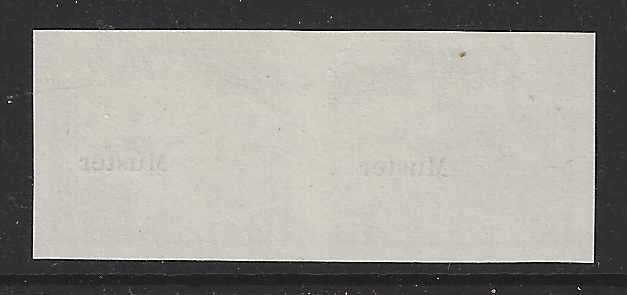 Union: 1923 Imperf `MUSTER` (Specimen) Harrison Essay pair unused NH. Very scarce. See below.