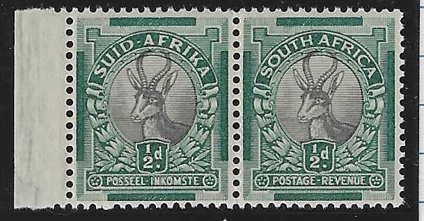 Union 1935 coil pair MNH. SACC 55a. See below.