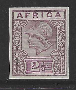 `AFRICA` De La Rue Imperf dull purple and dull mauve. Superb MNH/Scarce. See below.