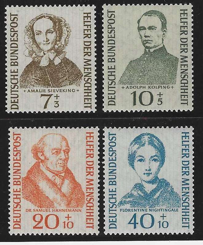 Germany 1955 set of 4 Superb MNH. CV R 1,300. SG 1148/51. See below.