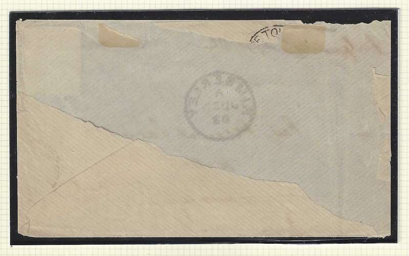 Griqualand West/Cape 1882 rare Barred Oval Diamond canceller "2"/ Kimberley cds. See below.