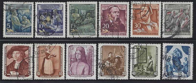 Germany (East) 1955 Two sets fine used. CV R 1450. See below.