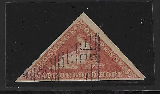 Cape 1853/63 SACC/SG 3 fine used. Choice example. See below.