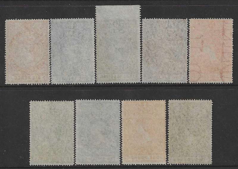 Transvaal 1878 complete original 9 Revenue values ex Archives superb unused. See below.