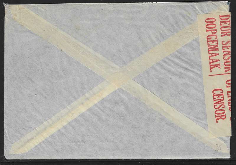 SWA 1939 Scarce WW II Censored SWAKOPMUND/CHICAGO with large ornate "Health Resort" cds. See below.