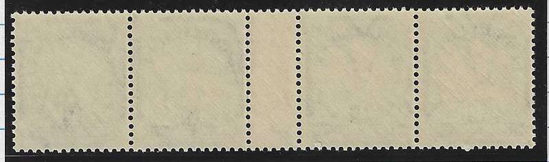 Union 1935 extended gutter coil strip MNH. SACC 55c. See below.