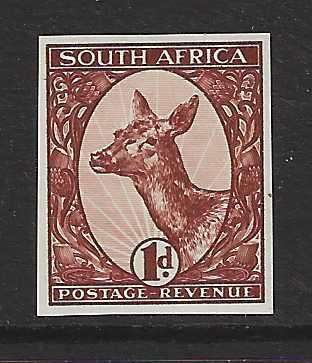 Union: Scarce 1926 brown Booysens Essay superb MNH.  See below.