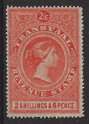 Transvaal 1878 Rare 2s 6d Bourne Head Revenue ex Archives. See below.