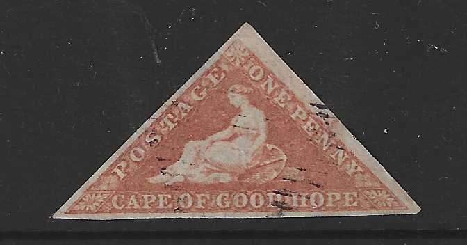 Cape rarity: 1853 SG 3 with OFFSET ex GOLDBLATT. Remarkable. See below.