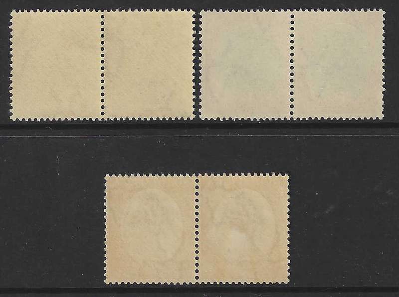 Union: 1927 Pretoria printing set of 3. CV R 3,660.  Superb MNH. See below.