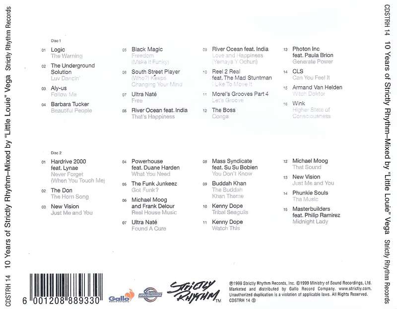 Strictly Rhythm - 10 Years of Strictly Rhythm (CD Album)