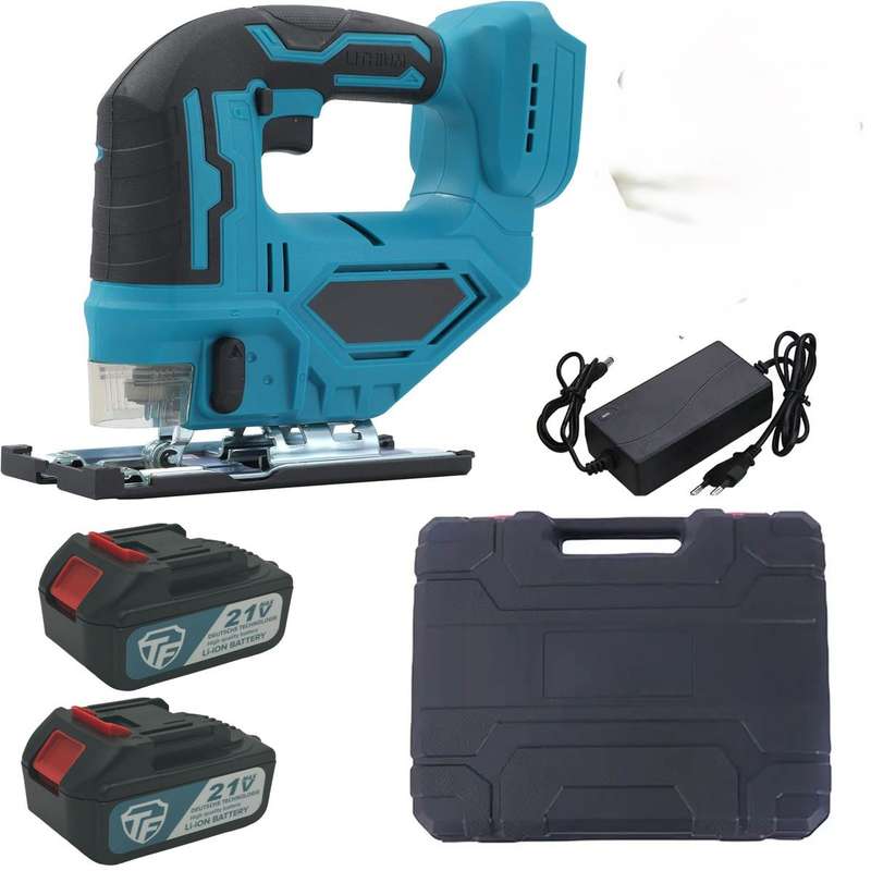 Powerful Brushless Cordless Handheld Jig Saw With Two Lithium Battery