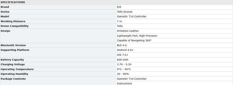 Tello Gamesir T1d controller
