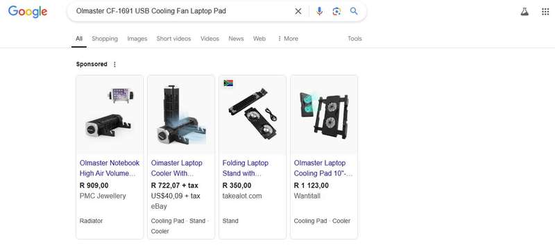 Olmaster USB Cooling Fan Laptop Pad Stand worth R900