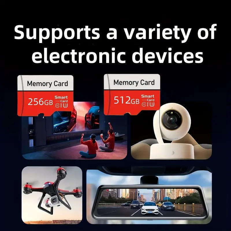 512GB High-Speed Memory Card with Adapter