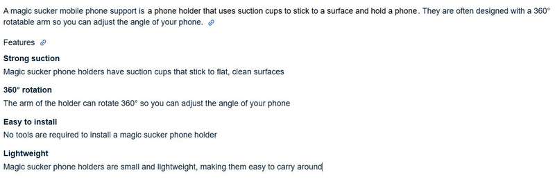 Magic Sucker Stand for Cell Phone Mobile Holder 360 Rotatable