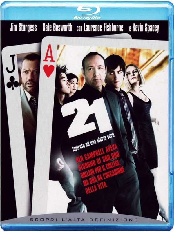 21 - 21 Jim Sturgess Kate Bosworth Laurence Fishburne Kevin Spacey: Blu-Ray (All Regions)
