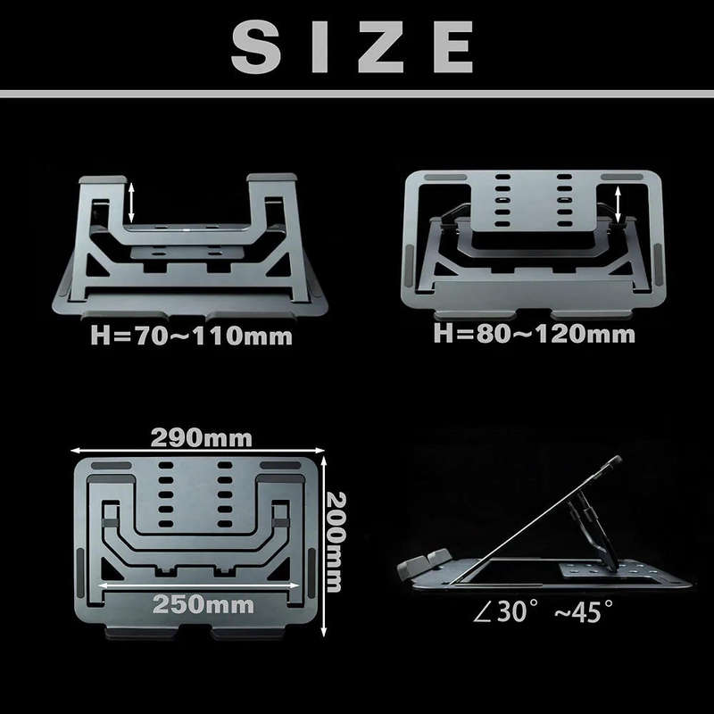 Laptop & Tablets Aluminum Stand - Adjustable & Foldable