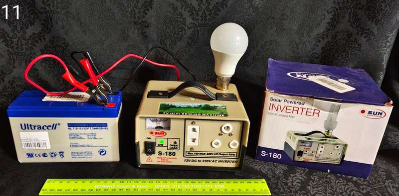 Solar Powered Inverter Plus Deep Cycle Battery