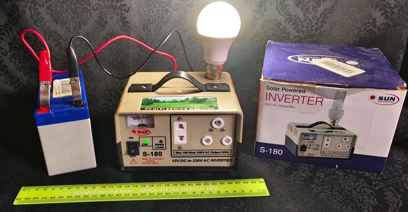 Solar Powered Inverter Plus Deep Cycle Battery