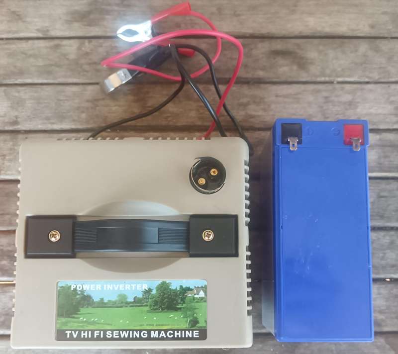 Solar Powered Inverter Plus Deep Cycle Battery