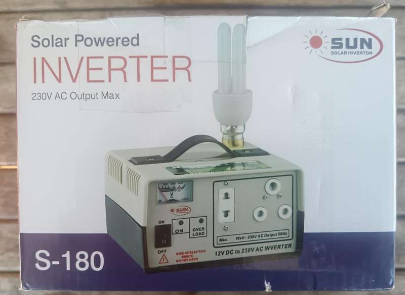 Solar Powered Inverter Plus Deep Cycle Battery