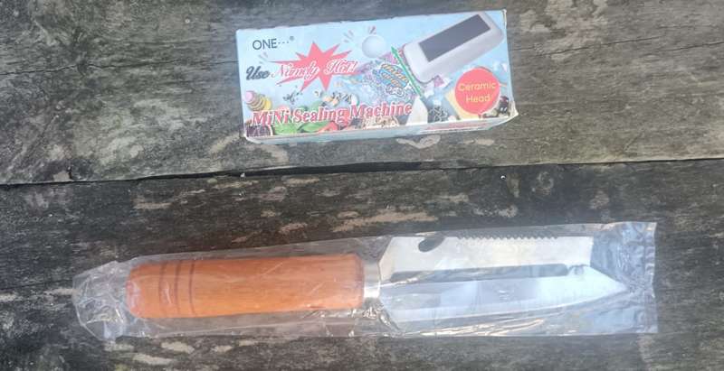 Multipurpose Kitchen Knife + Mini Sealing Machine