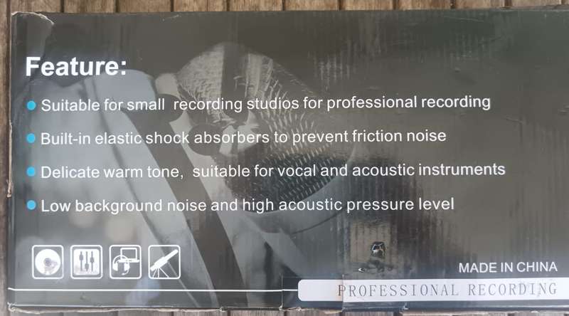 Professional Studio Recording Microphone Kit With V8 Sound Card